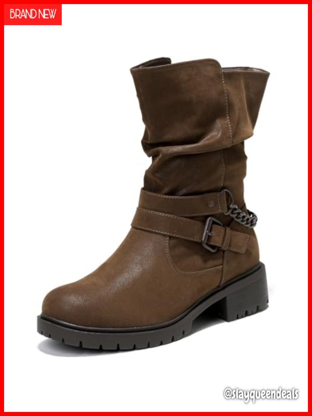 Wide Width Ankle Boots Faux Leather Memory Foam Side Zip Block Heel Booties